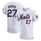 Johmsee NY.Mets #27 Mark Vientos Player White Home Limited Elite Stitched Jerseys