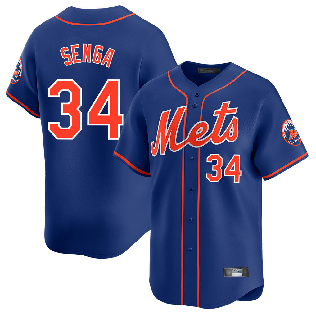 Johmsee NY.Mets #34 Kodai Senga Player Royal Home Limited Stitched Jerseys