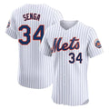 Johmsee NY.Mets #34 Kodai Senga Player White Home Limited Elite Stitched Jerseys