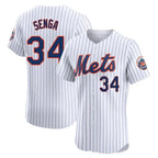 Johmsee NY.Mets #34 Kodai Senga Player White Home Limited Elite Stitched Jerseys