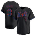 Johmsee NY.Mets #3 Carson Benge Player Black Alternate Home Limited Stitched Jerseys