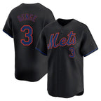 Johmsee NY.Mets #3 Carson Benge Player Black Alternate Home Limited Stitched Jerseys