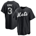 Johmsee NY.Mets #3 Carson Benge Player Black Home Game Stitched Jerseys