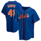 Johmsee NY.Mets #41 Tom Seaver Player Royal Home Game Stitched Jerseys
