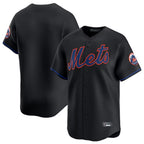 Johmsee NY.Mets Blank Player Black Home Game Stitched Jerseys