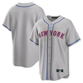 Johmsee NY.Mets Blank Player Gray Road Home Game Stitched Jerseys
