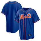 Johmsee NY.Mets Blank Player Royal Home Game Stitched Jerseys