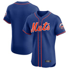 Johmsee NY.Mets Blank Player Royal Limited Elite Home Stitched Jerseys