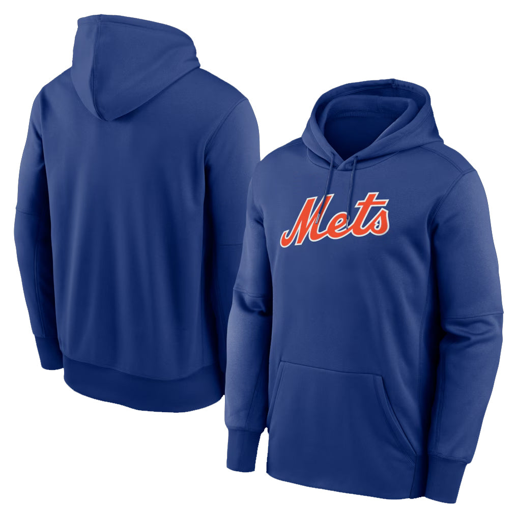Johmsee NY.Mets Blank Player Royal Primary Therma Hoodie Stitched Jerseys