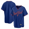 Johmsee NY.Mets Blank Player Royal T-shirt Home Game Stitched Jerseys