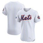 Johmsee NY.Mets Blank Player White Home Limited Elite Stitched Jerseys