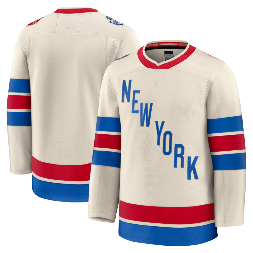 Johmsee NY.Rangers Beige 2026 Winter Classic Premium Jerseys