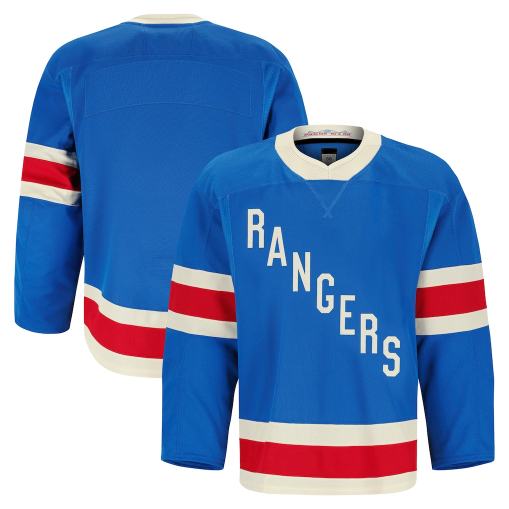 Johmsee NY.Rangers Blue Centennial Authentic Pro Jerseys