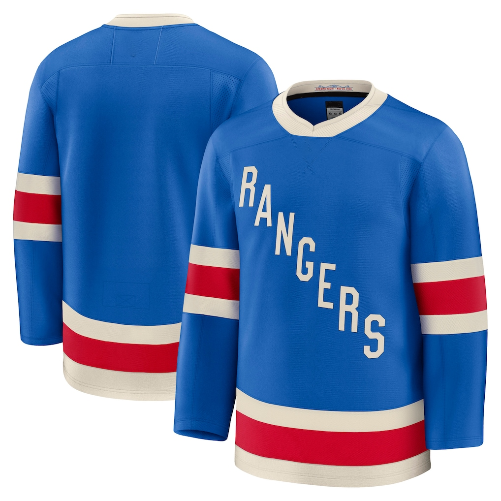 Johmsee NY.Rangers Blue Centennial Premium Jerseys