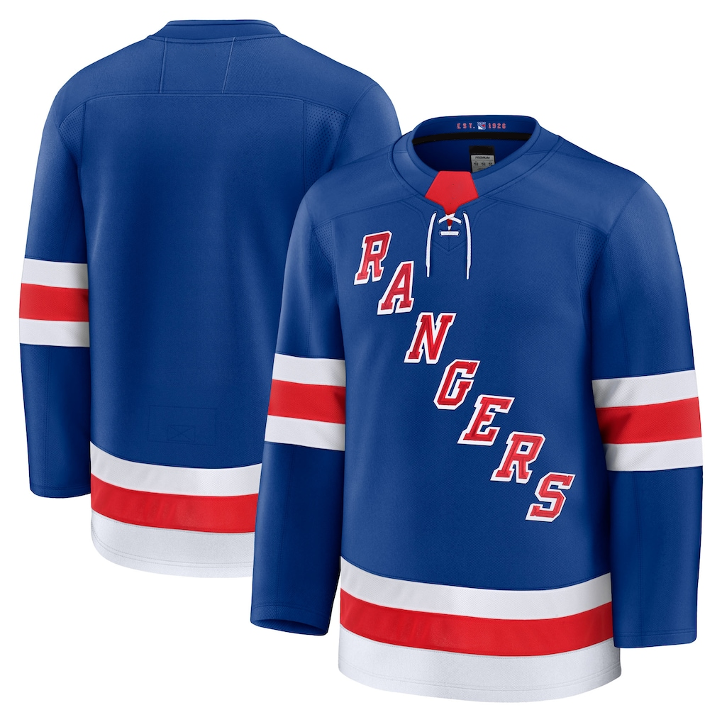 Johmsee NY.Rangers Blue Home Premium Jerseys