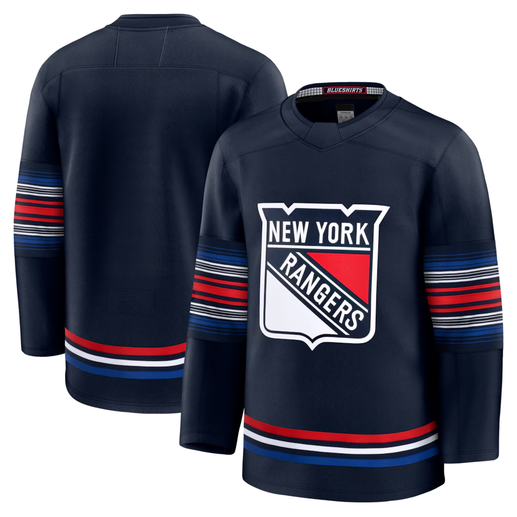 Johmsee NY.Rangers Navy Alternate Premium Jerseys