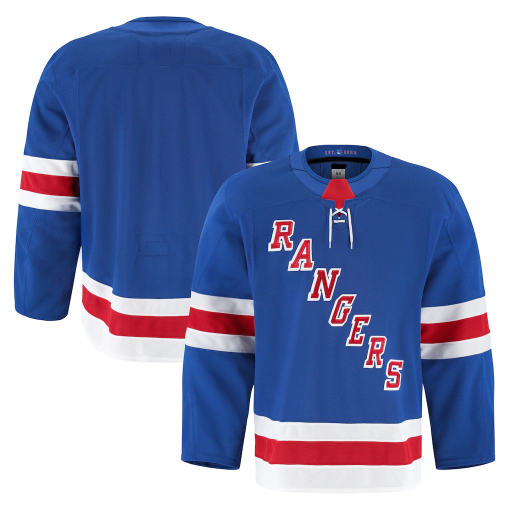 Johmsee NY.Rangers Royal Home Authentic Pro Jerseys