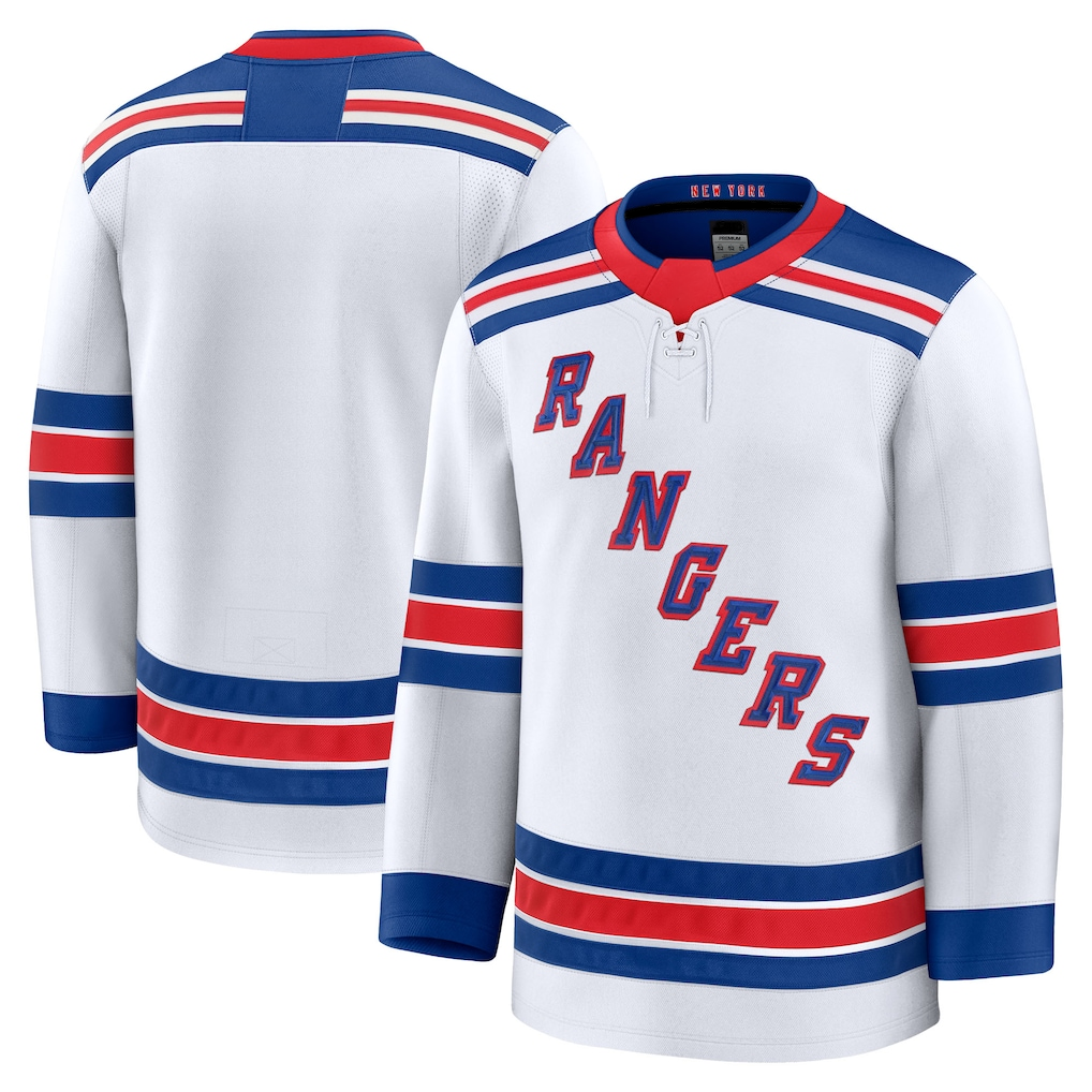Johmsee NY.Rangers White Away Premium Jerseys