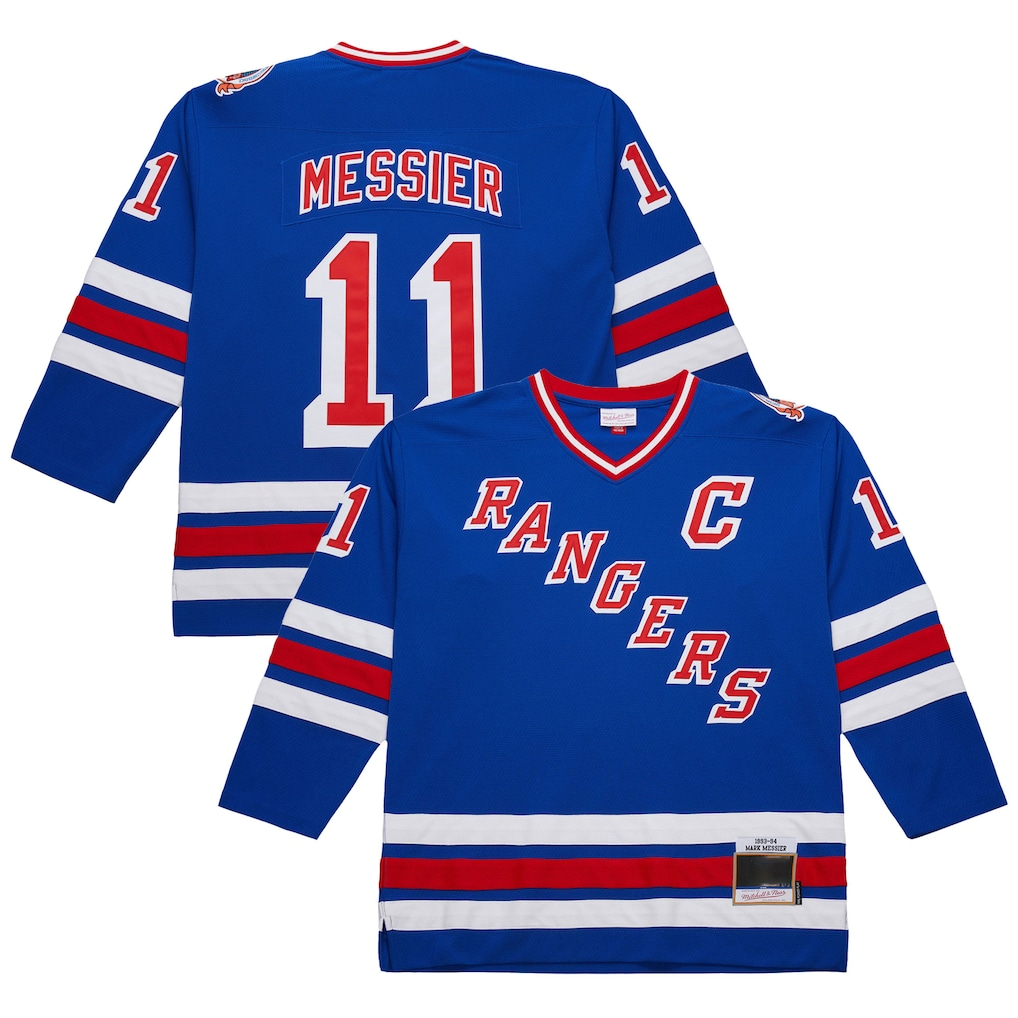 Johmsee NY.Rangers #11 Mark Messier Royal 1993-94 Power Play Jerseys