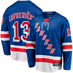 Johmsee NY.Rangers #13 Alexis Lafreniere Blue Home Breakaway Jerseys