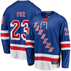 Johmsee NY.Rangers #23 Adam Fox Blue Home Breakaway Replica Jerseys