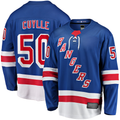 Johmsee NY.Rangers #50 Will Cuylle Blue Home Premier Breakaway Player Jerseys