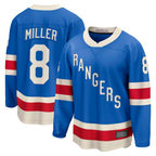 Johmsee NY.Rangers #8 J.T. Miller Blue Centennial Breakaway Jerseys