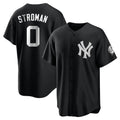 Johmsee NY.Yankees #0 Marcus Stroman Player Black Game Stitched Jerseys