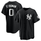 Johmsee NY.Yankees #0 Marcus Stroman Player Black Game Stitched Jerseys