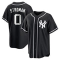 Johmsee NY.Yankees #0 Marcus Stroman Player Black Out Game Home Stitched Jerseys