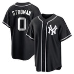 Johmsee NY.Yankees #0 Marcus Stroman Player Black Out Game Home Stitched Jerseys