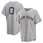 Johmsee NY.Yankees #0 Marcus Stroman Player Gray Field of Dreams Game Stitched Jerseys