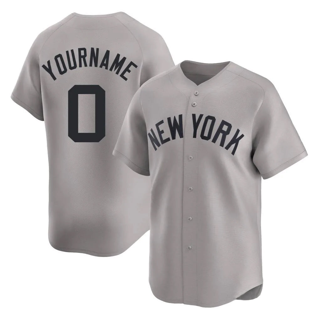 Johmsee NY.Yankees #0 Marcus Stroman Player Gray Limited Home Stitched Jerseys