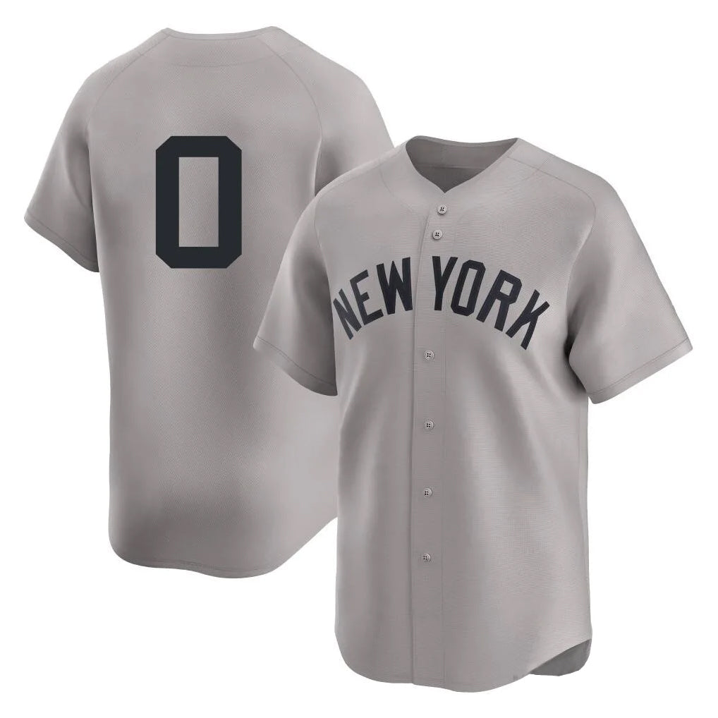 Johmsee NY.Yankees #0 Marcus Stroman Player Gray Limited Stitched Jerseys