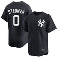 Johmsee NY.Yankees #0 Marcus Stroman Player Navy Alternate Limited Home Stitched Jerseys
