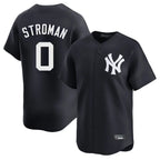 Johmsee NY.Yankees #0 Marcus Stroman Player Navy Alternate Limited Home Stitched Jerseys
