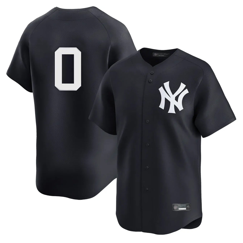 Johmsee NY.Yankees #0 Marcus Stroman Player Navy Alternate Limited Stitched Jerseys