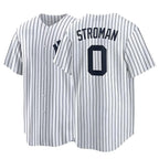 Johmsee NY.Yankees #0 Marcus Stroman Player White Game Home Stitched Jerseys