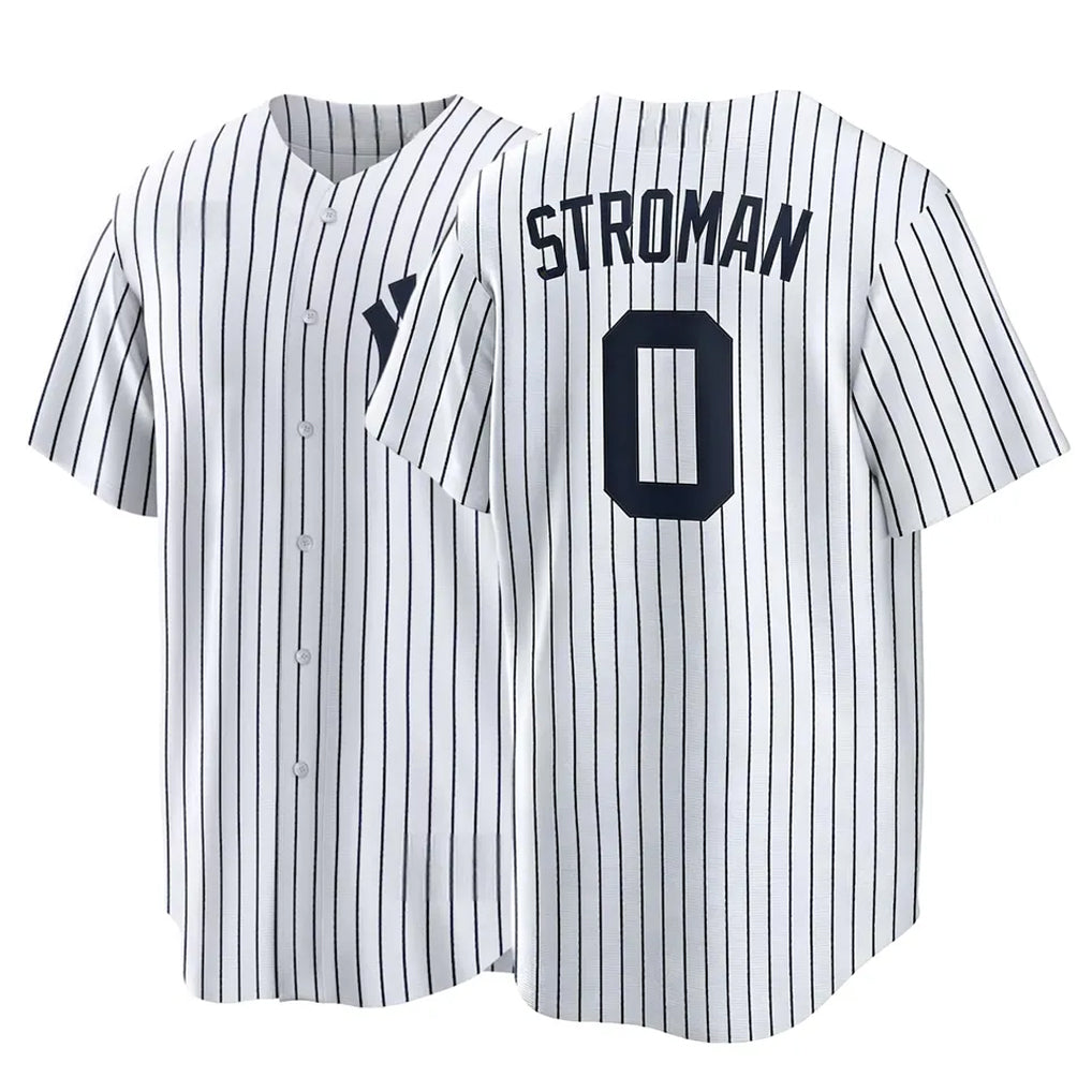Johmsee NY.Yankees #0 Marcus Stroman Player White Game Home Stitched Jerseys