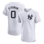 Johmsee NY.Yankees #0 Marcus Stroman Player White Limited Elite Home Stitched Jerseys