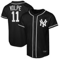 Johmsee NY.Yankees #11 Anthony Volpe Player Black Out Game Stitched Jerseys