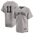 Johmsee NY.Yankees #11 Anthony Volpe Player Gray Limited Home Stitched Jerseys
