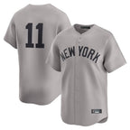 Johmsee NY.Yankees #11 Anthony Volpe Player Gray Limited Home Stitched Jerseys