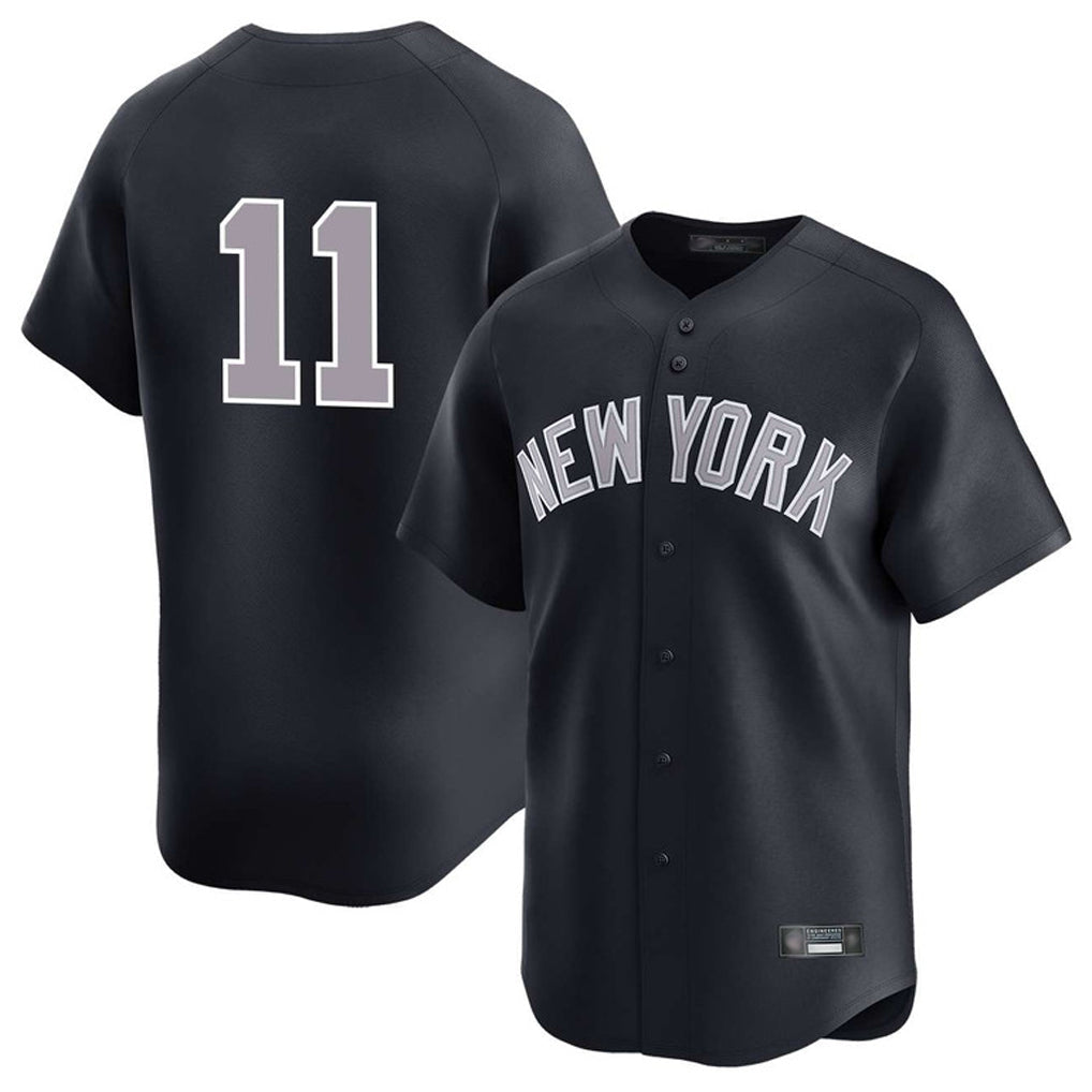 Johmsee NY.Yankees #11 Anthony Volpe Player Navy Limited Game Stitched Jerseys