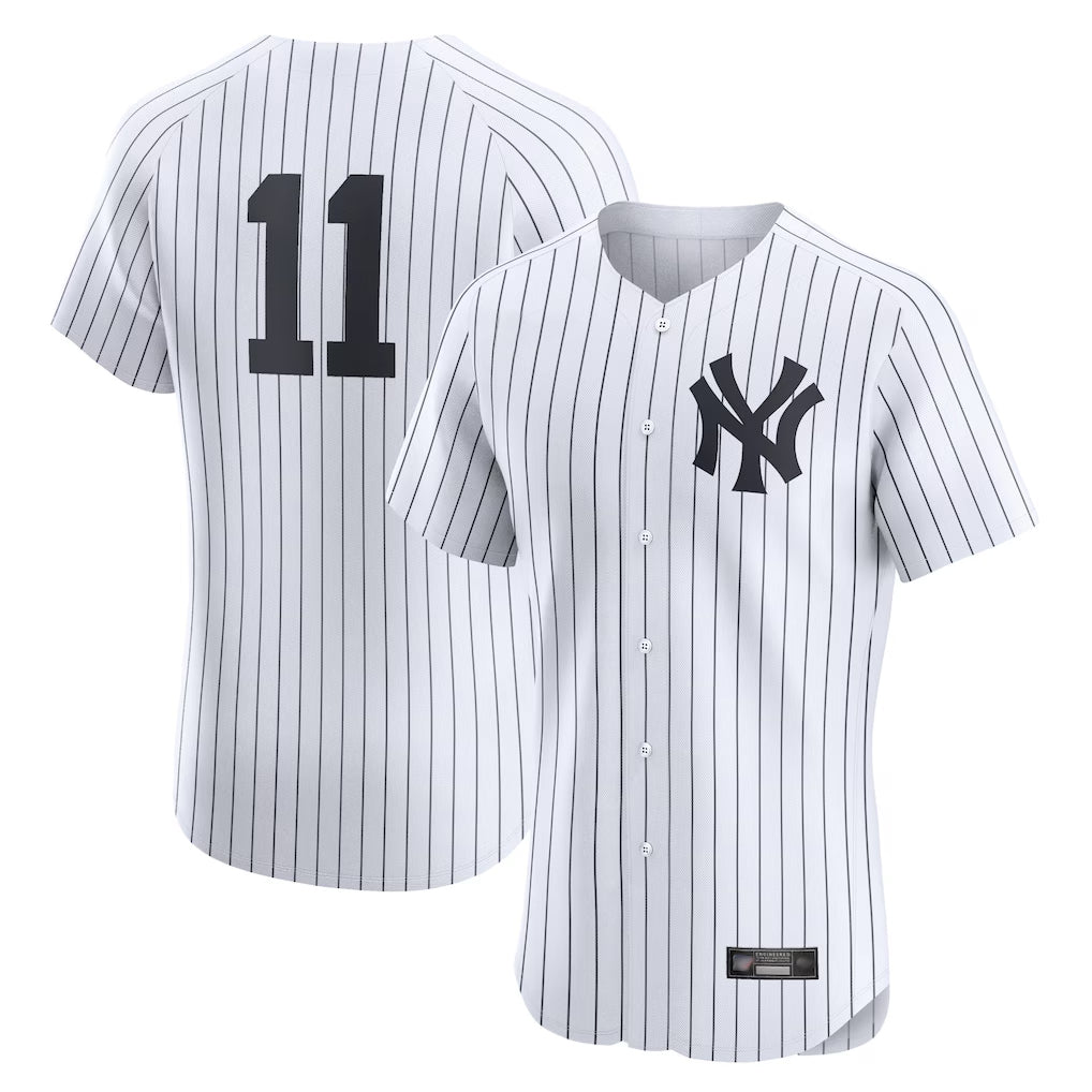 Johmsee NY.Yankees #11 Anthony Volpe Player White Limited Elite Home Stitched Jerseys