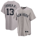 Johmsee NY.Yankees #13 Jazz Chisholm Jr Player Gray Game Home Stitched Jerseys