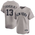 Johmsee NY.Yankees #13 Jazz Chisholm Jr Player Gray Limited Home Stitched Jerseys