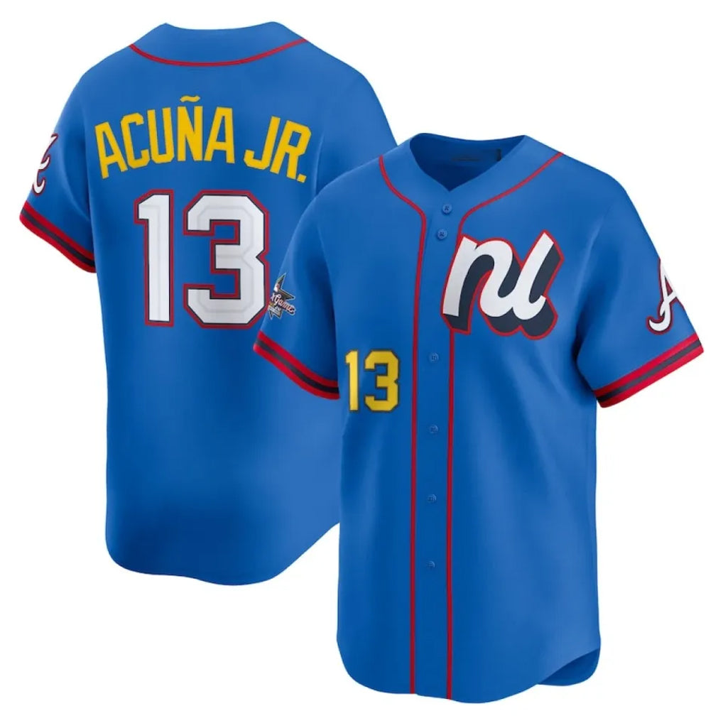 Johmsee NY.Yankees #13 Jazz Chisholm Jr Player Light Blue All Star Limited Home Stitched Jerseys