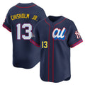 Johmsee NY.Yankees #13 Jazz Chisholm Jr Player Navy All Star Limited Home Stitched Jerseys
