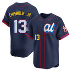 Johmsee NY.Yankees #13 Jazz Chisholm Jr Player Navy All Star Limited Home Stitched Jerseys